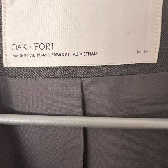 Oak and Fort Double Breasted Cotton Blazer - Picture 3 of 5